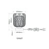 Dichti Lampe à poser Luminaires Globo Lighting Sable, 1 lumière