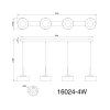 Belinda Suspension Luminaires Globo Lighting LED Blanc, 1 lumière