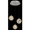 Virina Suspension Luminaires Globo Lighting LED Chrome, 1 lumière