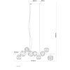 Virina Suspension Luminaires Globo Lighting LED Chrome, 1 lumière
