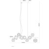 Virina Suspension Luminaires Globo Lighting LED Or, 1 lumière