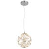 Virina Suspension Luminaires Globo Lighting LED Chrome, 1 lumière