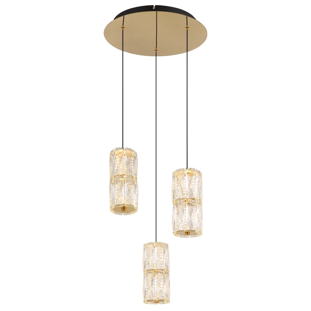 Stefanie Suspension Luminaires Globo Lighting LED Or, Noir, 1 lumière main product photo
