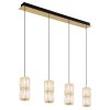 Stefanie Suspension Luminaires Globo Lighting LED Or, Noir, 1 lumière