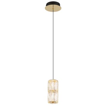 Stefanie Suspension Luminaires Globo Lighting LED Or, Noir, 1 lumière