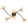 Fiore Plafonnier Luminaires Globo Lighting Noir, 6 lumières