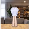 Polimi Lampe à poser Luminaires Globo Lighting LED Champagne, 1 lumière, Changeur de couleurs