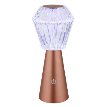 Polimi Lampe à poser Luminaires Globo Lighting LED Laiton, 1 lumière, Changeur de couleurs