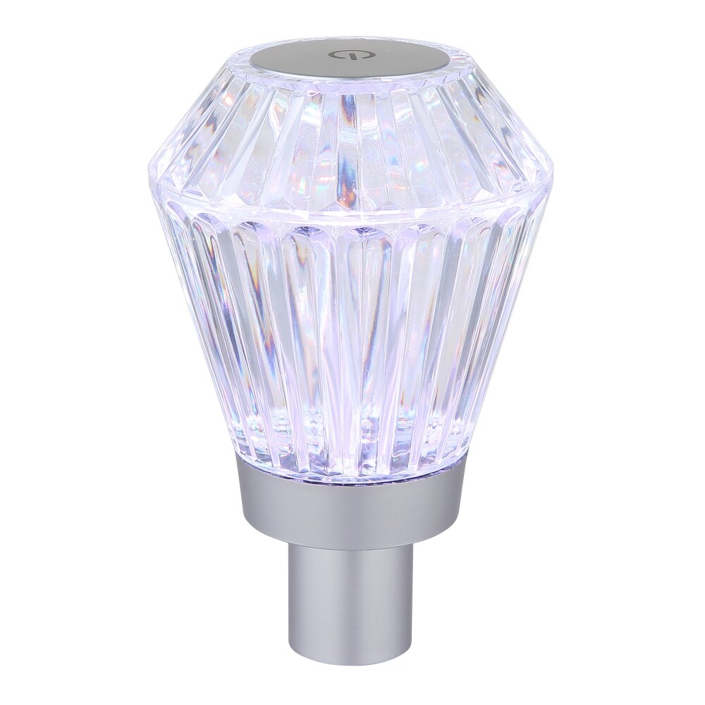 Polimi Lampe à poser Luminaires Globo Lighting LED Argenté, 1 lumière, Changeur de couleurs main product photo
