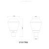 Polimi Lampe à poser Luminaires Globo Lighting LED Argenté, 1 lumière, Changeur de couleurs