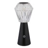 Polimi Lampe à poser Luminaires Globo Lighting LED Noir, 1 lumière, Changeur de couleurs