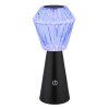 Polimi Lampe à poser Luminaires Globo Lighting LED Noir, 1 lumière, Changeur de couleurs