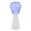 Polimi Lampe à poser Luminaires Globo Lighting LED Blanc, 1 lumière, Changeur de couleurs