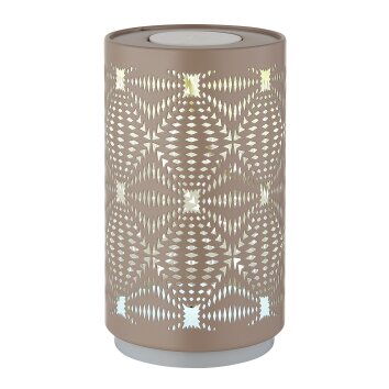 Amiyah Lampe à poser Luminaires Globo Lighting LED Blanc, 1 lumière, Changeur de couleurs