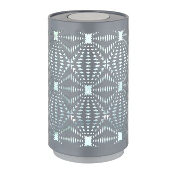 Amiyah Lampe à poser Luminaires Globo Lighting LED Blanc, 1 lumière, Changeur de couleurs