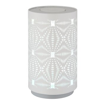 Amiyah Lampe à poser Luminaires Globo Lighting LED Blanc, 1 lumière, Changeur de couleurs