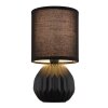 Sylas Lampe à poser Luminaires Globo Lighting Noir, 1 lumière