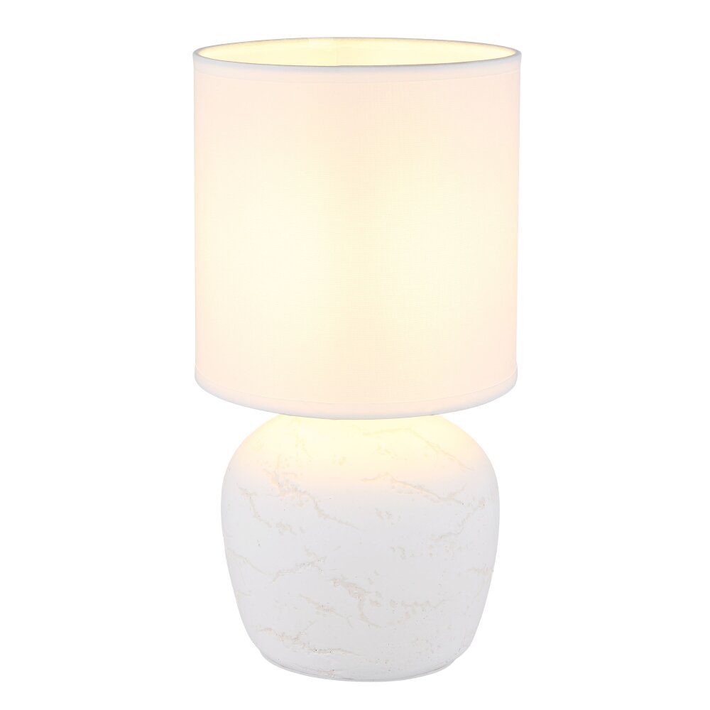 Marble Lampe à poser Luminaires Globo Lighting Blanc, 1 lumière main product photo