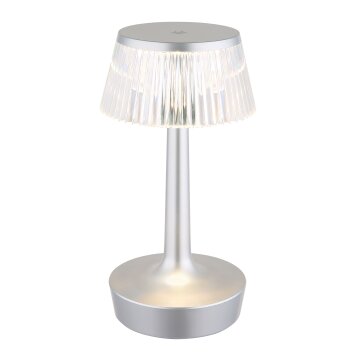 Lucio Lampe à poser Luminaires Globo Lighting LED Argenté, 1 lumière