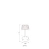 Lucio Lampe à poser Luminaires Globo Lighting LED Noir, 1 lumière