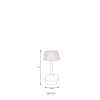 Lucio Lampe à poser Luminaires Globo Lighting LED Blanc, 1 lumière