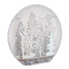 Winteria Luminaire déco Luminaires Globo Lighting LED Argenté, Transparent, Blanc, 12 lumières