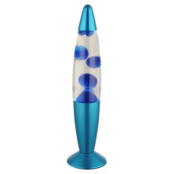Lampe à lave  Etna Lampe à lave, Lampe à poser Luminaires Globo Lighting LED Bleu, 1 lumière