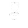 Gaia Plafonnier Luminaires Globo Lighting LED Blanc, 1 lumière