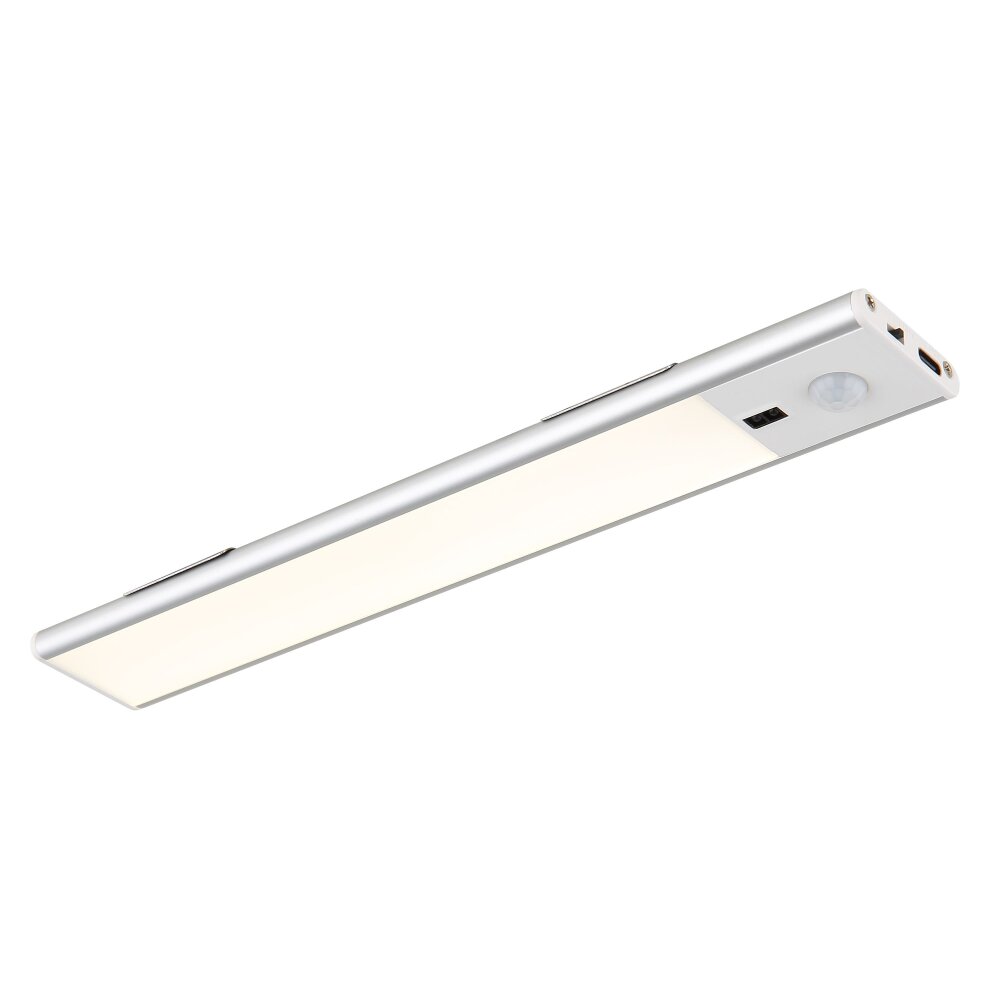 Tristan Luminaire sous meuble Luminaires Globo Lighting LED Argenté, Blanc, 1 lumière, Détecteur de mouvement main product photo
