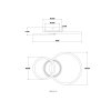 Loretta Plafonnier Luminaires Globo Lighting LED Noir, 1 lumière