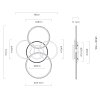 Lorelei Plafonnier Luminaires Globo Lighting LED Anthracite, 1 lumière