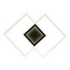 Saunders Plafonnier Luminaires Globo Lighting LED Noir, 1 lumière, Télécommandes
