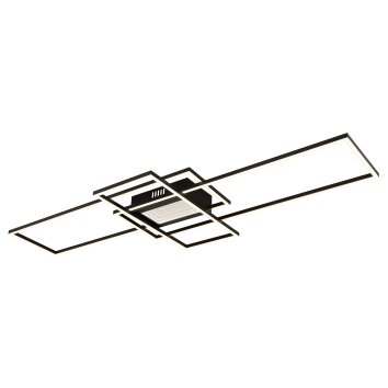 Saunders Plafonnier Luminaires Globo Lighting LED Noir, 1 lumière, Télécommandes