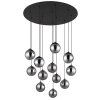 Riha Plafonnier Luminaires Globo Lighting Noir, 12 lumières