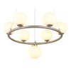 Riha Suspension Luminaires Globo Lighting Blanc, 7 lumières