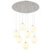Riha Suspension Luminaires Globo Lighting Nickel mat, 7 lumières
