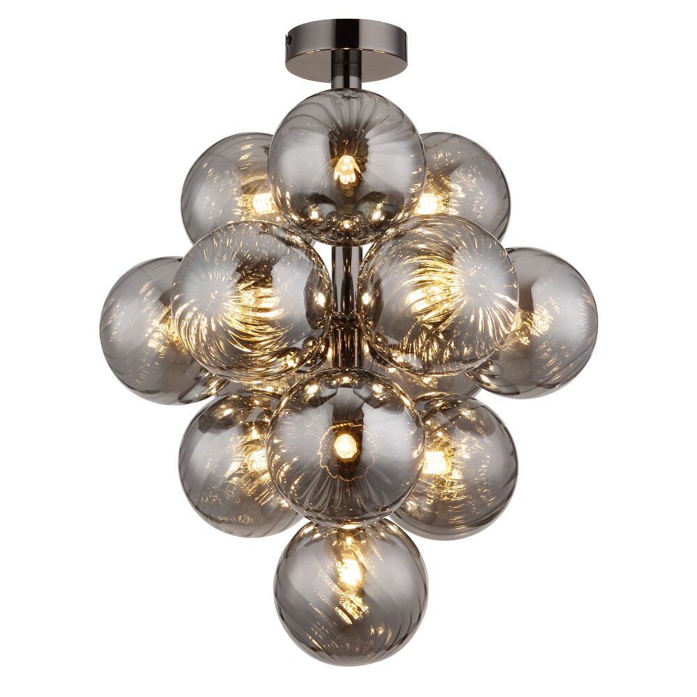 Conor Plafonnier Luminaires Globo Lighting Chrome, Noir, 13 lumières main product photo