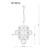 Conor Suspension Luminaires Globo Lighting Chrome, Noir, 13 lumières