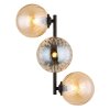 Conor Applique murale Luminaires Globo Lighting Noir, 3 lumières