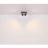 Wenzel Plafonnier Luminaires Globo Lighting Noir, 2 lumières
