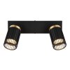 Korben Plafonnier, Spot de plafond Luminaires Globo Lighting Noir, 2 lumières