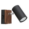 und Plafonnier, Spot de plafond, Applique murale, Spot mural Luminaires Globo Lighting Brun foncé, Noir, 1 lumière