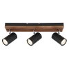 Kayden Plafonnier Luminaires Globo Lighting Brun foncé, Noir, 3 lumières