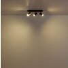 Kayden Plafonnier Luminaires Globo Lighting Brun foncé, Noir, 3 lumières