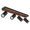 Kayden Plafonnier Luminaires Globo Lighting Brun foncé, Noir, 4 lumières