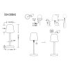 Rids Lampe à poser Luminaires Globo Lighting LED Écru, 1 lumière
