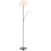 Stanford Plafonnier Luminaires Globo Lighting LED Nickel mat, 1 lumière