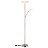 Stanford Plafonnier Luminaires Globo Lighting LED Nickel mat, 1 lumière