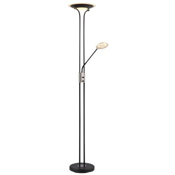 Tamika Plafonnier Luminaires Globo Lighting LED Chrome, Noir, 1 lumière