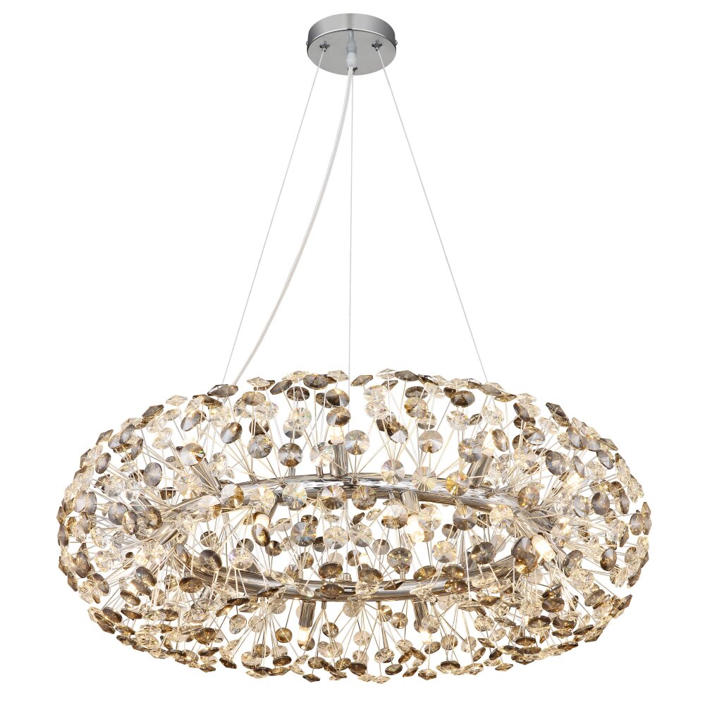 Katrina Lustre Luminaires Globo Lighting Chrome, 20 lumières main product photo